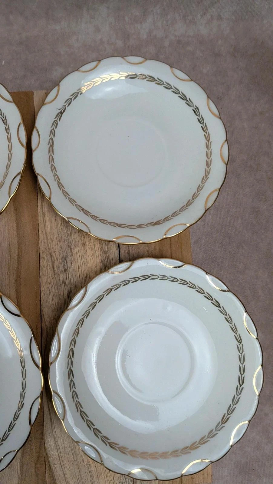 Lot de 6 tasses Gien Yokohama & 6 soucoupes M&s – porcelaine française – photo 6